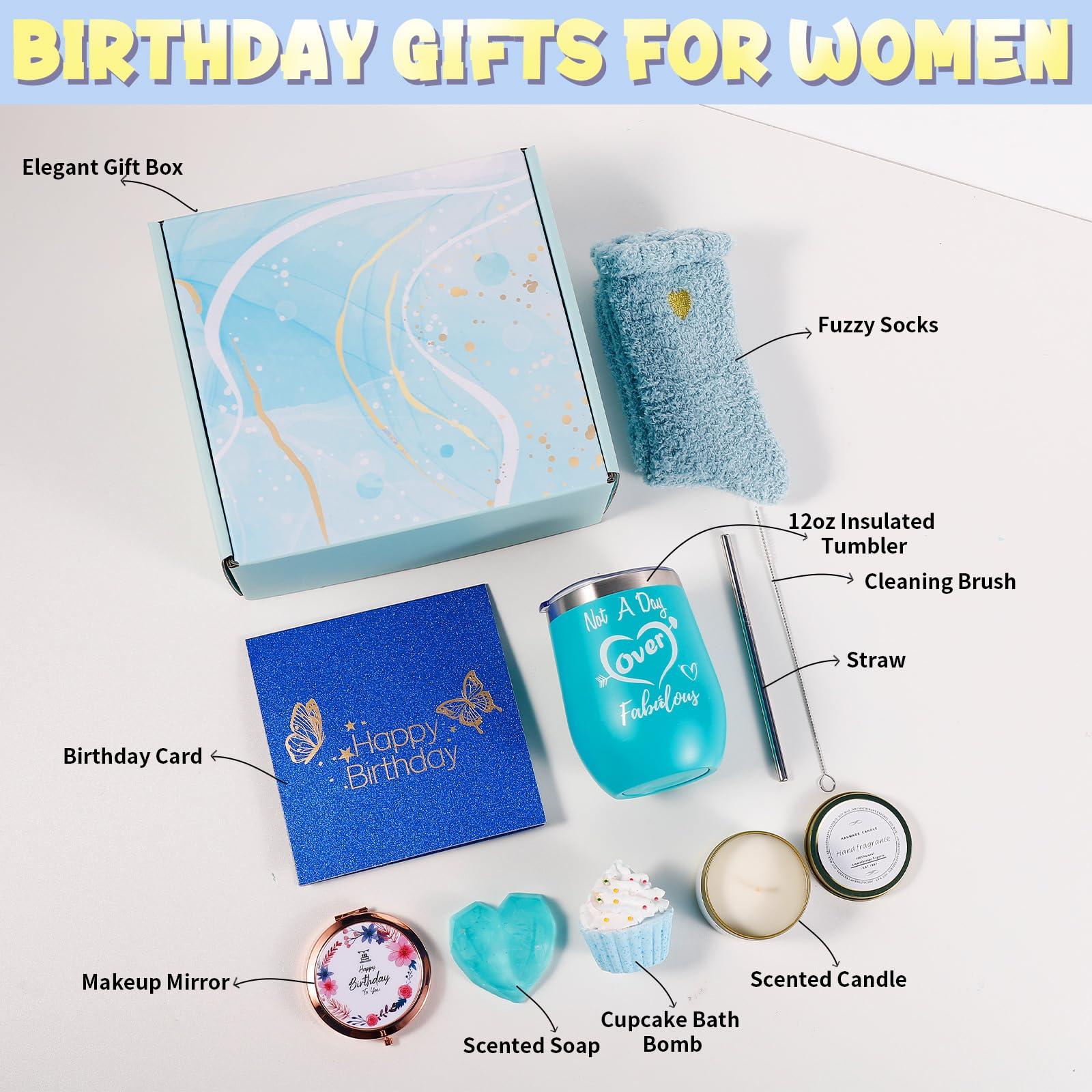 Wind in Hand Birthday Gifts for Women: Happy Birthday Gift Baskets for Women Get Well Gifts Relaxing Spa Gift Basket for Mom Her Sister Wife Girlfriend Daughter Female Friends Anniversary Christmas Gifts Idea