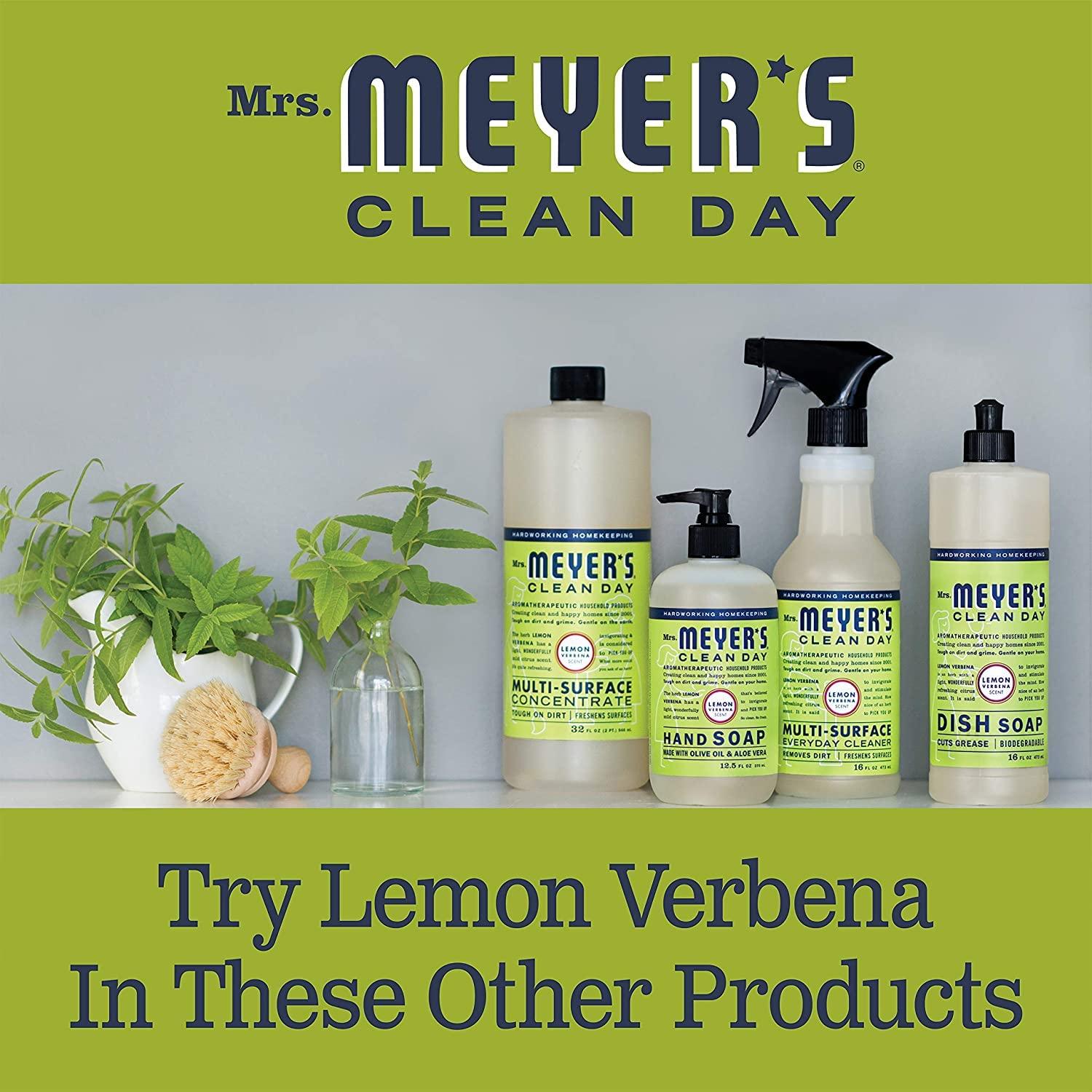 MRS. MEYER'S CLEAN DAY MRS. MEYER'S CLEAN DAY Hand Lotion for Dry Hands, Non-Greasy Moisturizer, Lemon Verbena 12 Fl Oz (Pack of 6)