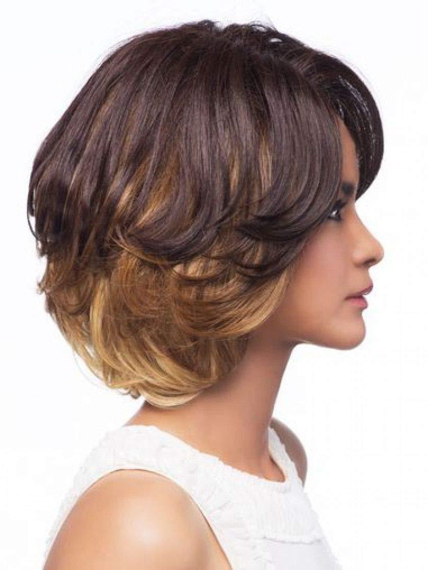 Vivica Garden Wig Color FS1B/30 - Vivica Fox Wigs 13\" Long Lace Front Layered Bob Heat Friendly Partial Monofilament Side Swept Bangs African American Black Womens Bundle MaxWigs Hairloss Booklet