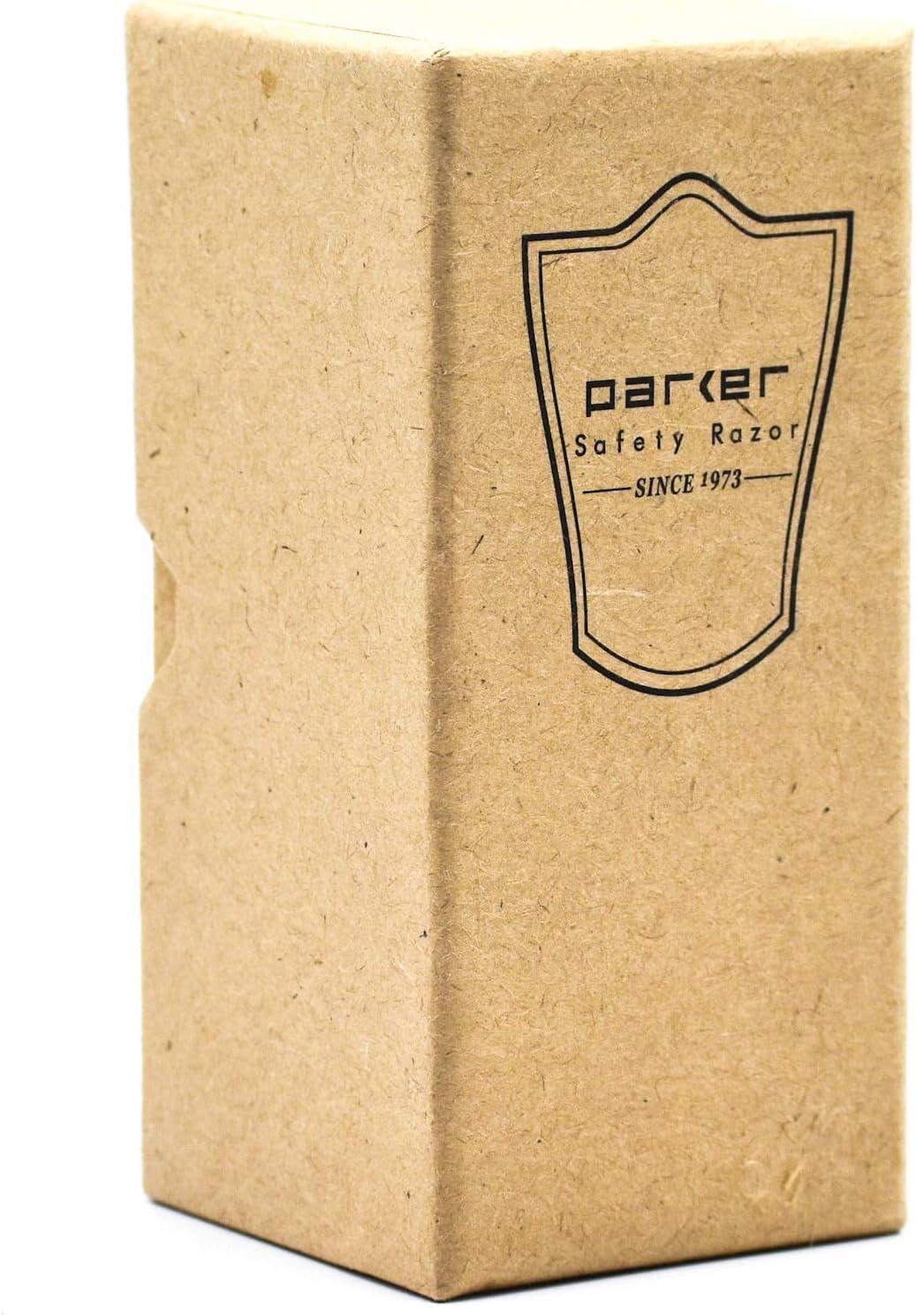 Parker Safety Razor Parker Premium 3 Band Pure Badger Shaving Brush with Stand Included - White