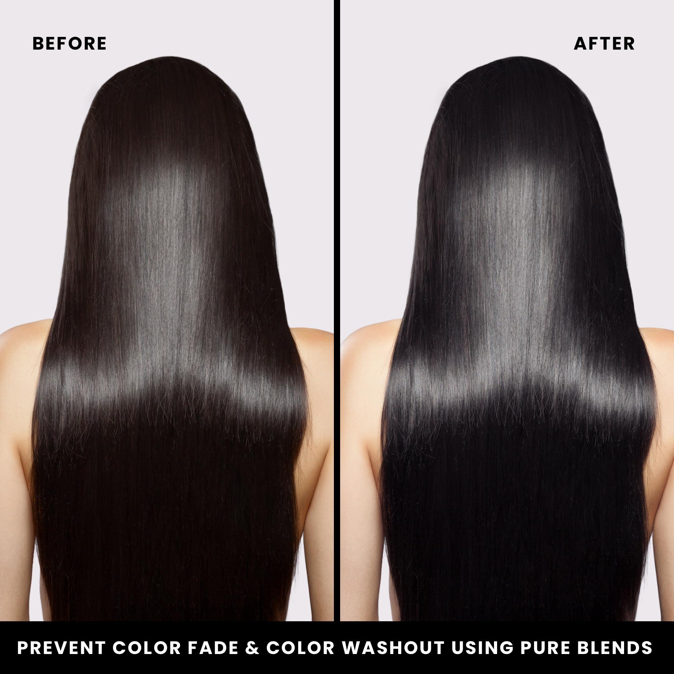 Pure Blends Hydrating Color Depositing Shampoo - Brightens & Tones Faded Semi Permanent Hair Dye, Prevents Fade, Extends Color Service (Orchid, 8.5 Fl Oz)