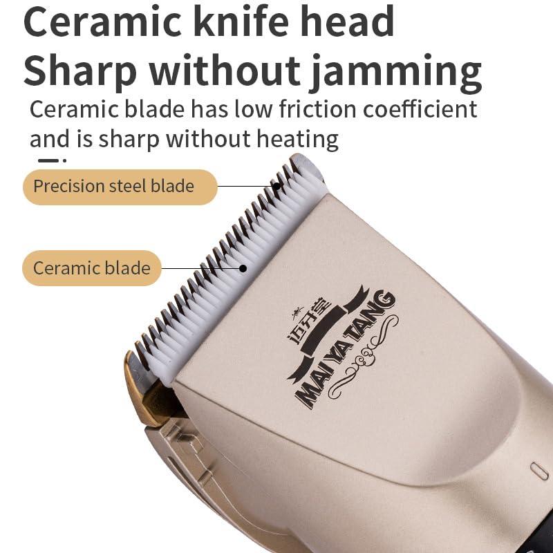 binguo ex binguo ex Professional Hair Clipper with Ceramic Cutter Head, Removable Battery, and Metallic Paint - Ideal for Hair Salons and Home Use