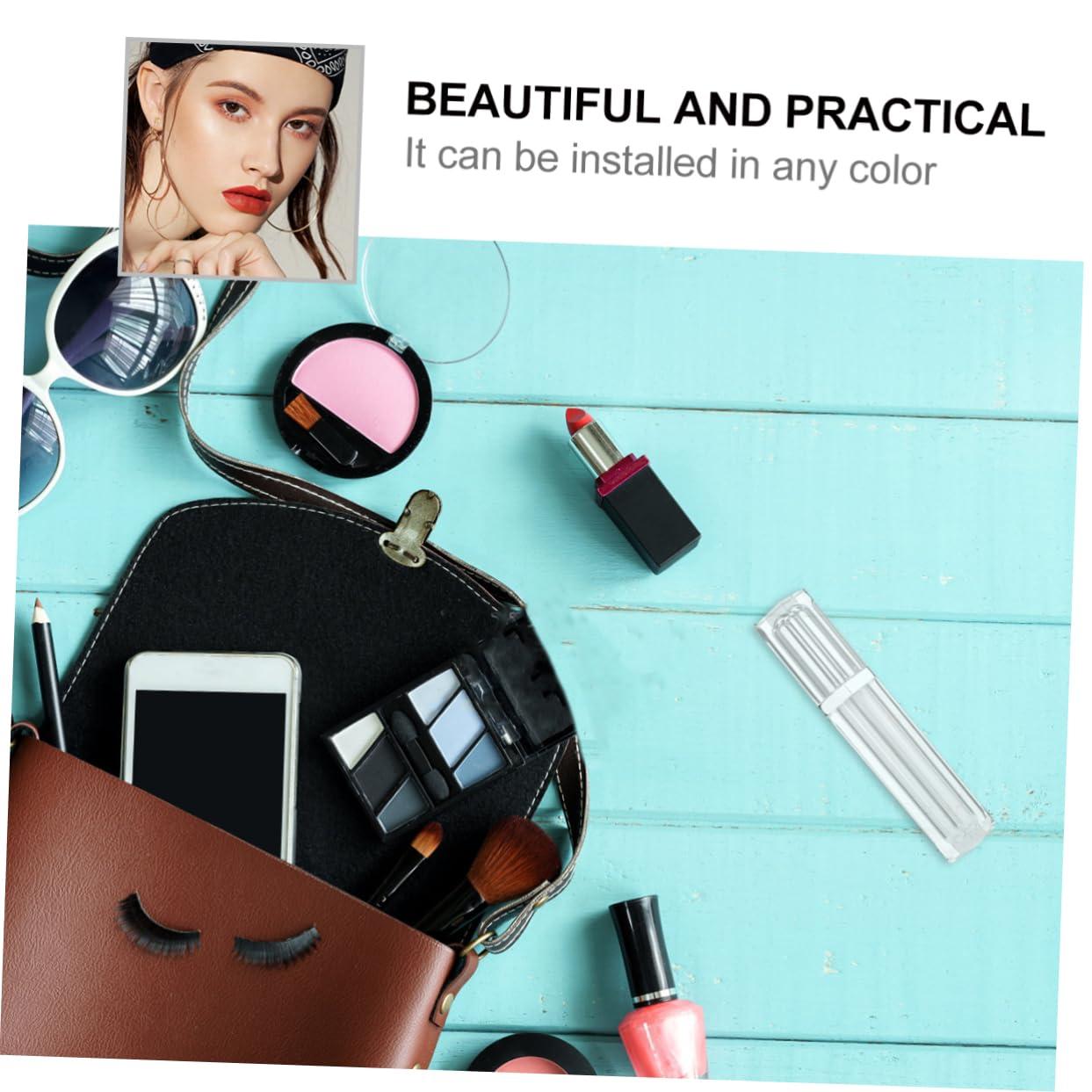 Mikinona Mikinona Fashionable Empty Lip Tube Lid 5 Pack Square Lip Gloss Containers for Travel