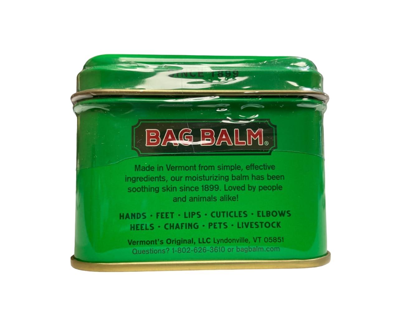 Bag Balm Bag Balm Vermont\'s Original Moisturizing for Dry Skin, Chapped Lips, Cracked Heels, Dog Paw Pads + More. 118 ml (4 oz) Tin (3)