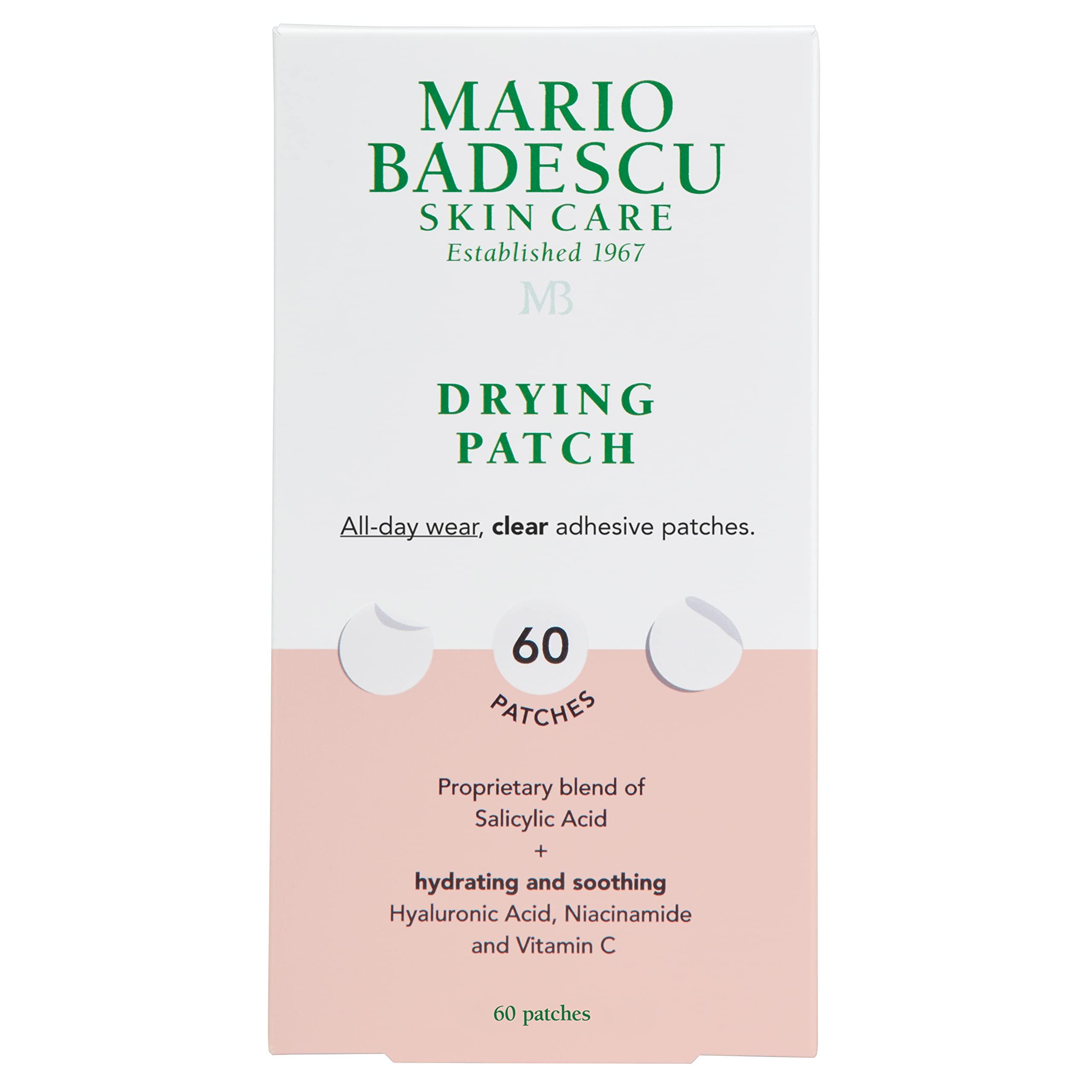 Mario Badescu Mario Badescu Drying Patch Blemish Covering, Invisible Spot Treatment, Absorbing All Day Polymer Adhesion with Vitamin C, Vegan & Cruelty Free, Strong Hold (60 Patches, 12mm), Clear