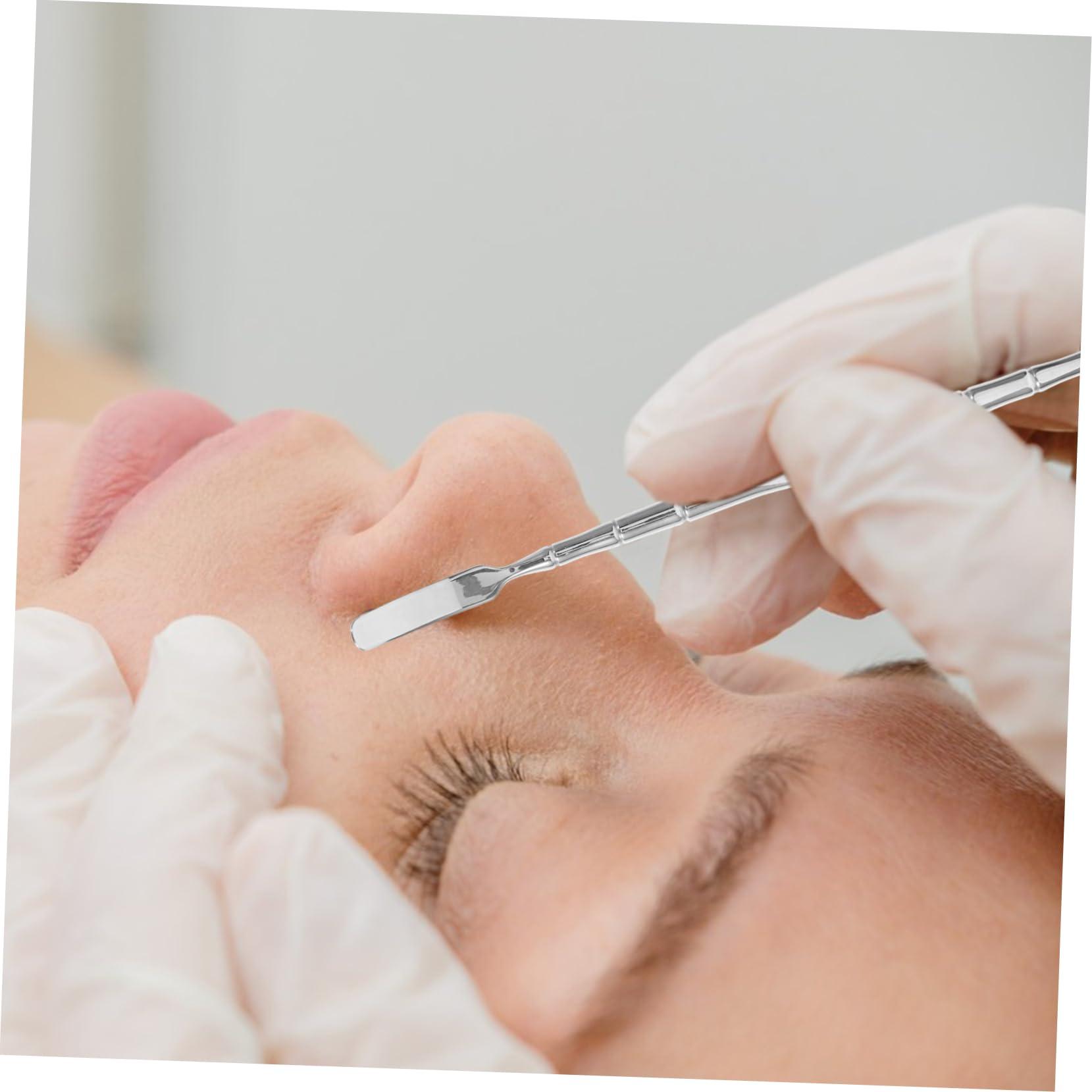 Beavorty Beavorty 4 Pcs Blackhead Shovel Face Extractor Pore Extractor Skincare Tool Pore Scraper Stainless Steel Blackhead Scraper Face Scraper Tool Pore Cleaning Tool Blackhead Extractor