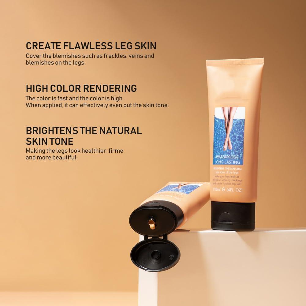 Generic Leg Makeup Waterproof No Transfer | Leg Makeup Lotion | Leg Vein Cover up Makeup for Varicose Veins Waterproof Black Skin | Leg and Body Scar Cover up Makeup for Tattoo Cover Up (Fairest Glow, 01)