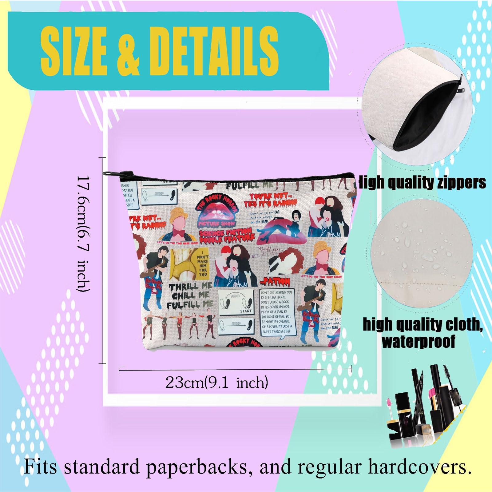 JYTAPP JYTAPP Rocky Horror TV Show Merchandise Rocky Musical Cosmetic Makeup Bag Musical Movie Fans Tavel Bag Gift