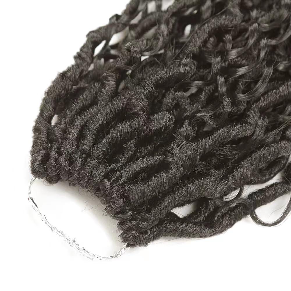 goodear Goddess Locs Crochet Hair for Black Women 6 Packs Faux Locs Crochet Hair Culy Boho Style Braids, River Locs Crochet Hair with Curly Ends (26inch, 26inch (pack of 6)4#)