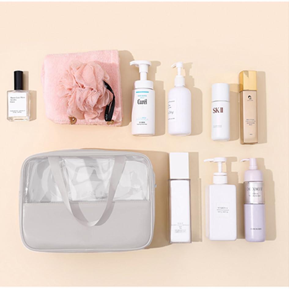 nmbaobei nmbaobei White 3-piece clear makeup bag, waterproof travel makeup bag for makeup and toiletries