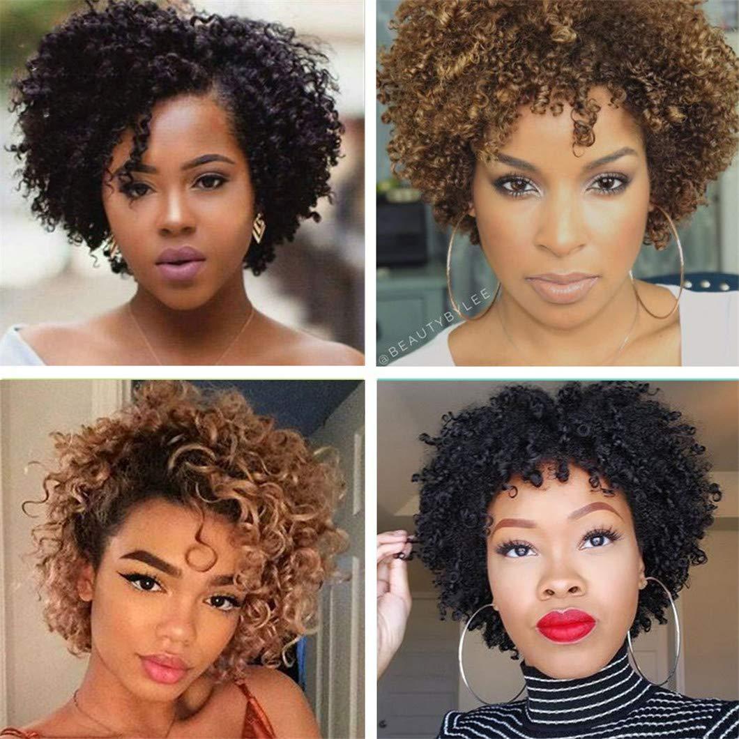 SSJFZM Malaysian Human Hair Wigs Short Curly Wet And Wavy Wig With Bangs Remy Full Wigs For Black Women Cheap Cosplay Wig Mix 1B 30