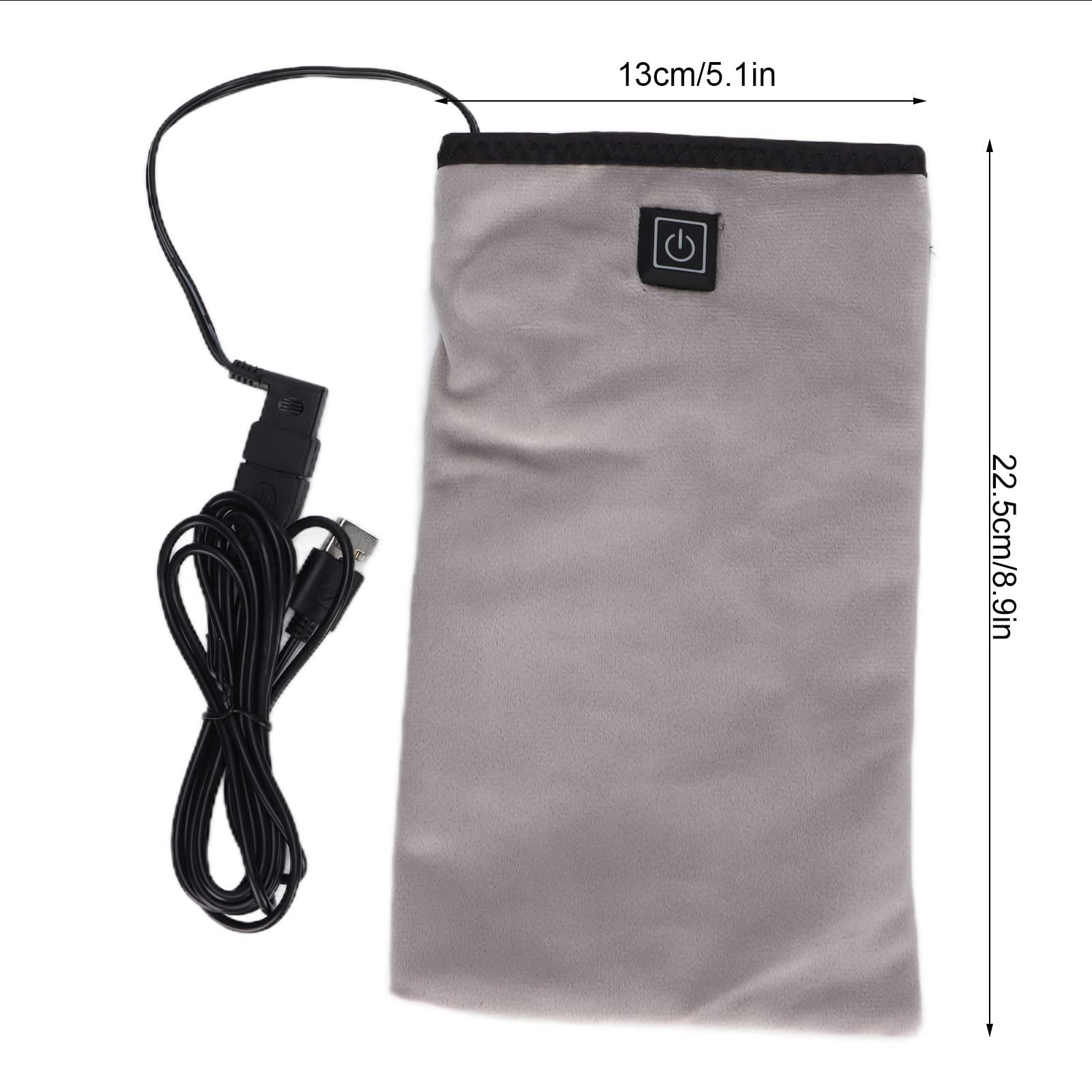 Brrnoo Heated Gloves,3 Settings Electric Heated Mittens Gloves for Arthritis and Hand, Hand Warmer Gloves for Spa Hand Care Women Beauty Nail Art Manicure (Grey)