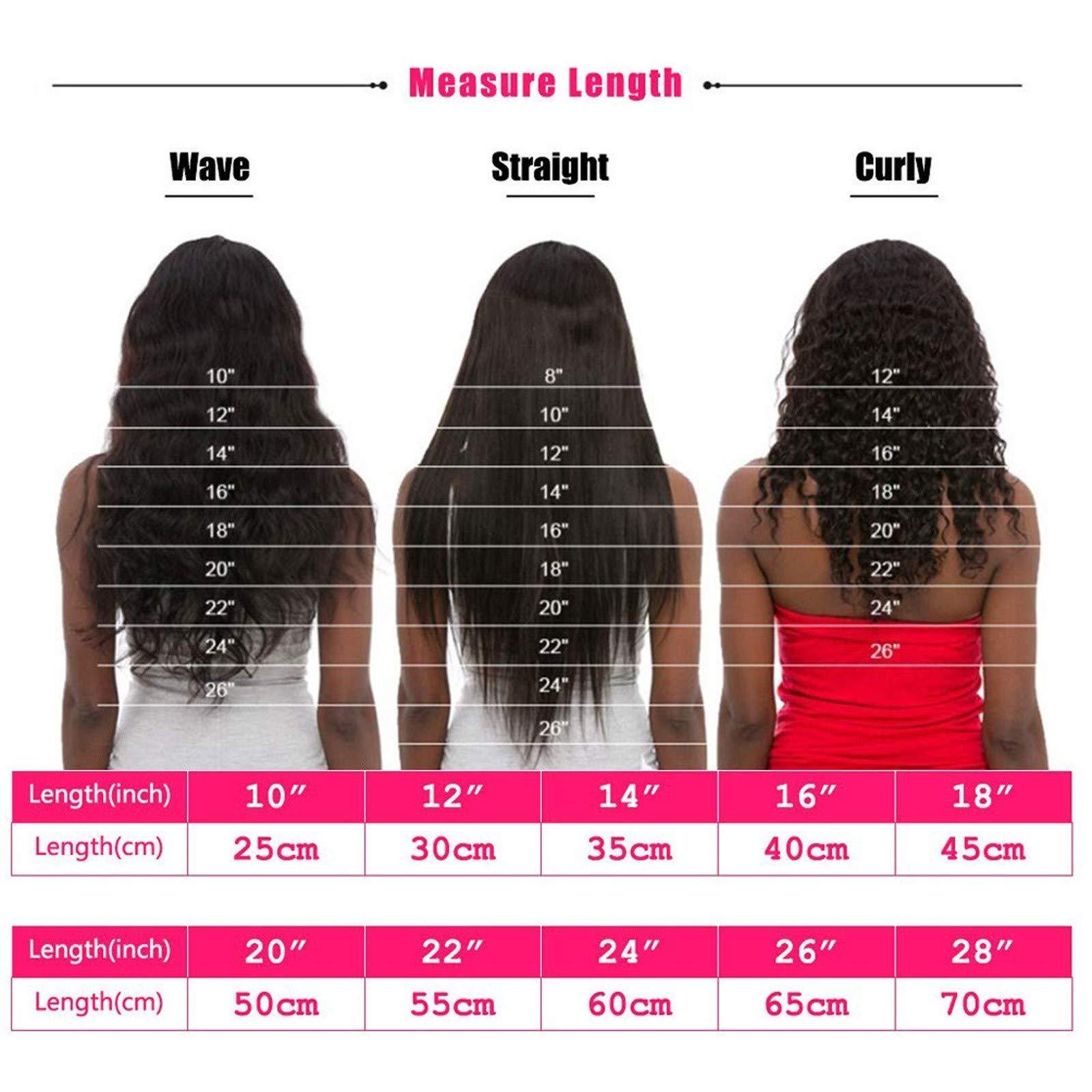NinthAvenue Basics Deep Wave Lace Front Wigs Human Hair Lace Closure Wigs for Black Women Wet and Wavy Lace Frontal Wigs Glueless Wigs (0925B-Red, One Size)