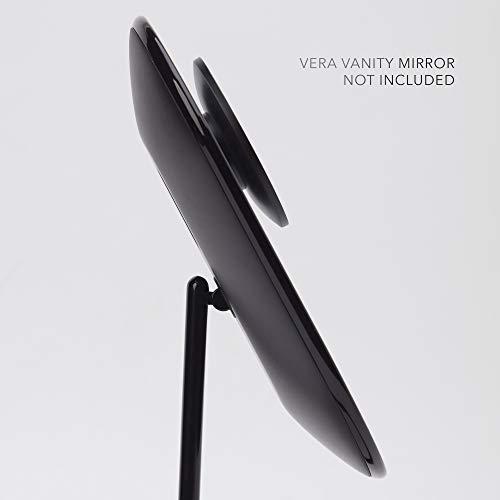 Fancii Fancii Lara Detachable 10X Magnifying Mirror, Magnetic Attachment - Compatible Vera Vanity Mirrors (not Included) - Lara (Obsidian) FC-VOMA10XB