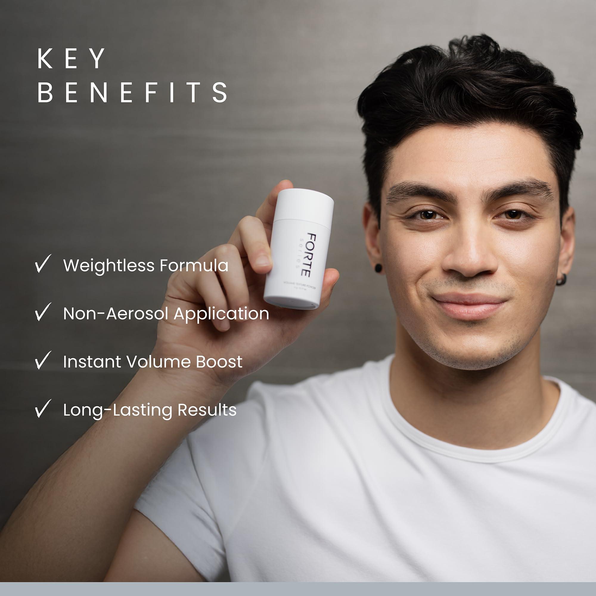 Alex Costa Hair Texture Powder by Forte Series, Volumizer for Fine Hair Volumizing Products for Men (0.1 oz)