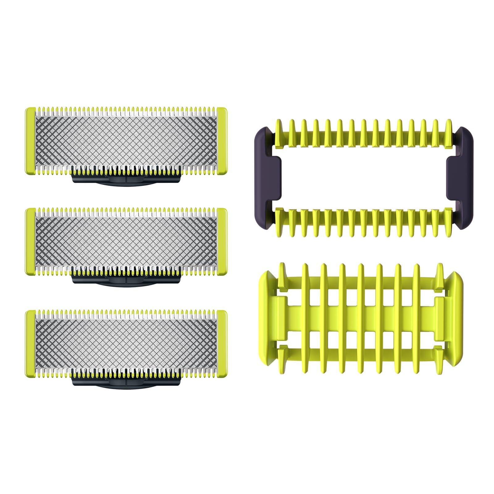 philips Philips OneBlade Replacement Blades for Face/Body Kit Original Replacement Blades Compatible with all OneBlade Electric Razors QP2630