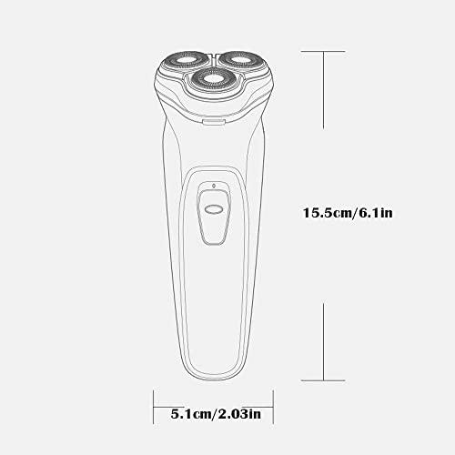 Dongng Dongng Men Electric Shaver, Rechargeable Corded and Cordless Electric Razor for Men with Pop-up Trimmer,Wet Dry Waterproof (Black)