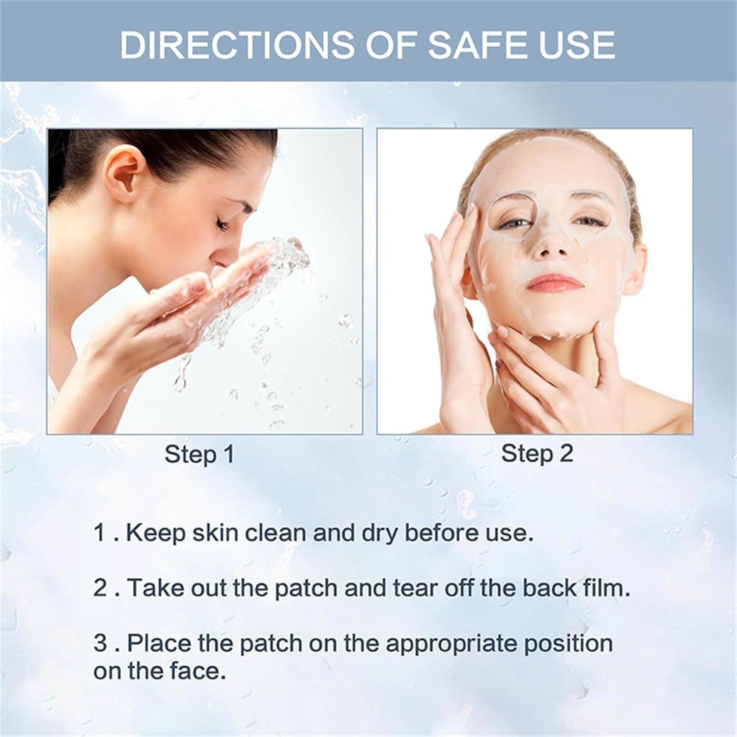 YBPQABCL YBPQABCL Quasico Korea Facial Mask, Quasico Korea Facial Mask, Bio Collagen Mask, Deep Collagen Anti-Wrinkle Mask, Smooth and Firm Skin (4pcs)