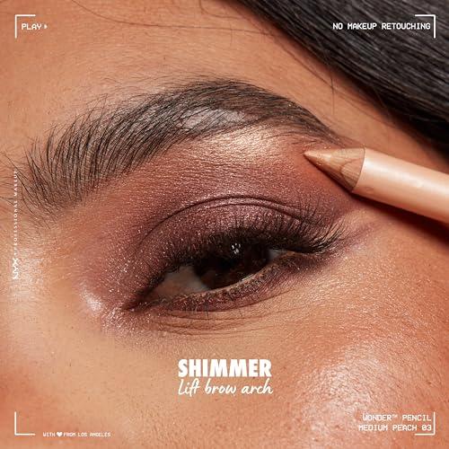 NYX PROFESSIONAL MAKEUP NYX PROFESSIONAL MAKEUP Wonder Pencil, Multi-Use Micro Highlighter & Concealer Stick - Medium Peach (Pack of 2)