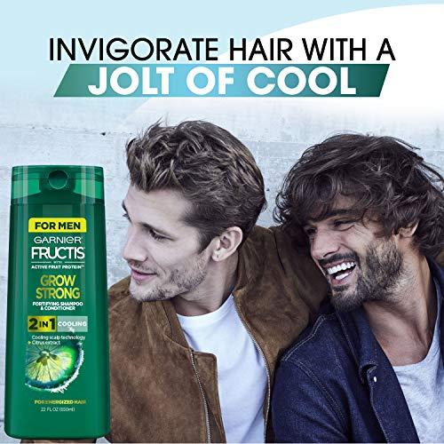 Garnier Garnier Fructis Grow Strong Cooling 2-in-1 Shampoo and Conditioner for Men, 22 Ounce Bottle