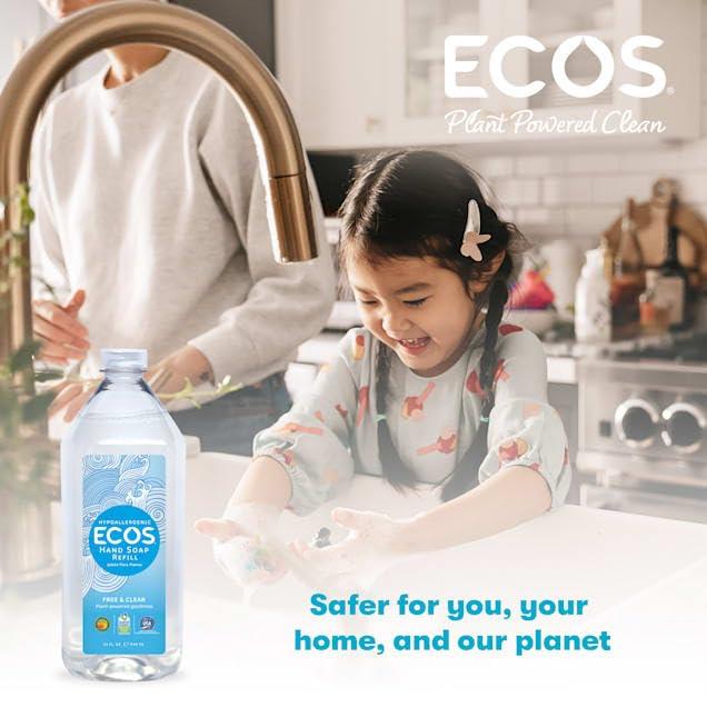 ECOS ECOS Supercharged Squeaky Clean: Free & Clear Refill Hand Soap (2 Pack) | Emphasizes both cleaning power friendliness