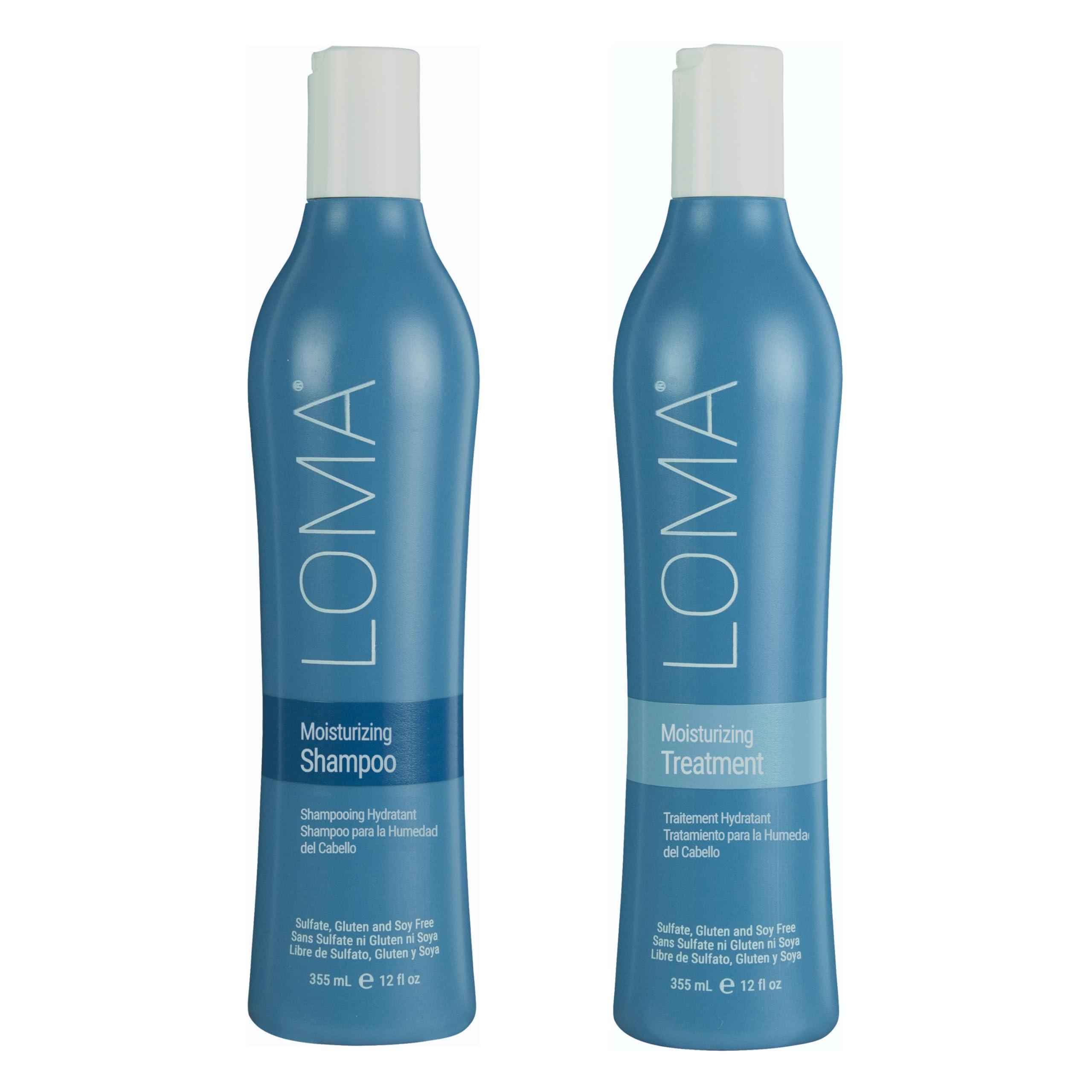 Loma Hair Care Loma Hair Care Moisturizing Shampoo & Treatment Duo, 12 Fl Oz each