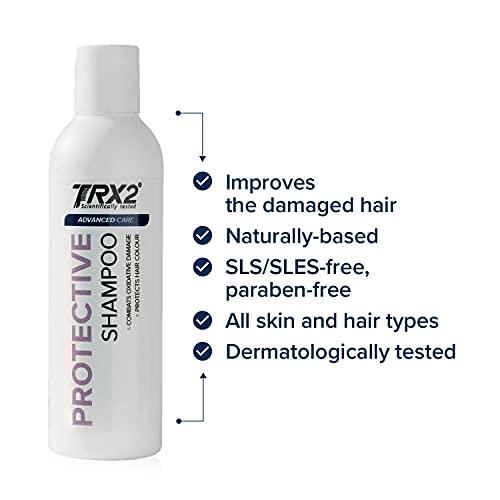 TRX2 TRX2 Protective Shampoo - Repairs & Protects - Biotin, Rice Protein, Panthenol - Paraben Free [6.7 oz]