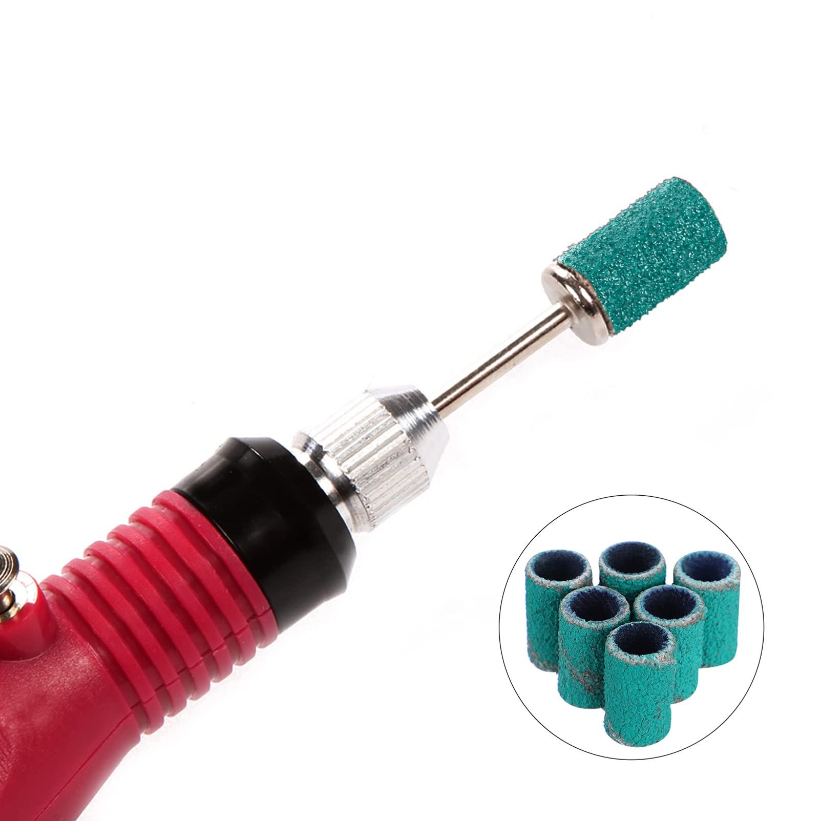 HEALLILY 100pcs Manicure Circle Sandpaper Cloth Nail Set