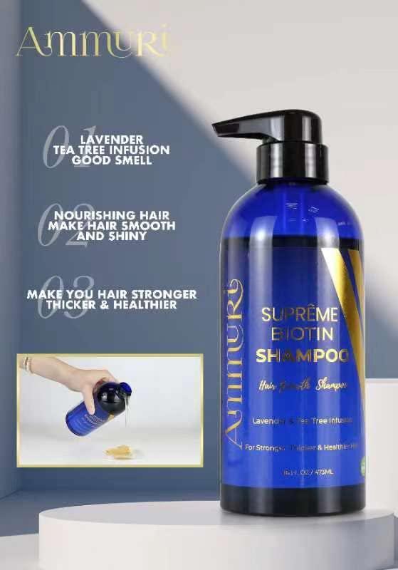 Ammuri Ammuri Biotin Hair Growth Shampoo & Conditioner - DHT Blocker, Anti-Dandruff, Hair Loss & Hair Thickening Shampoo for Oily Hair - Promotes Hair Growth