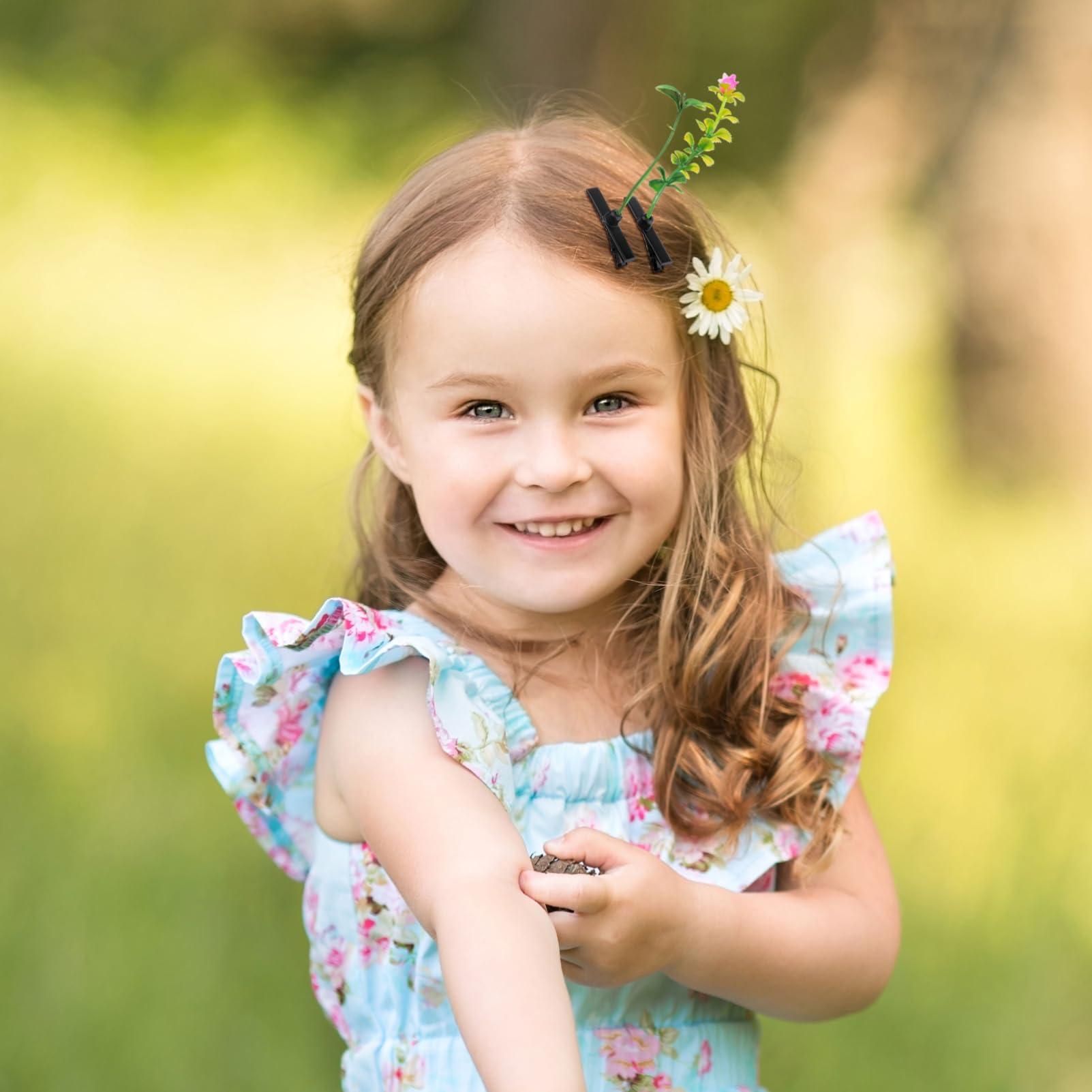 Beaupretty Beaupretty 20 Pieces Sprout Hair Clips Mixed Style Plant Hair Clips Sprout Clips Flower Butterfly Mushroom Hair Accessories for Women Girls