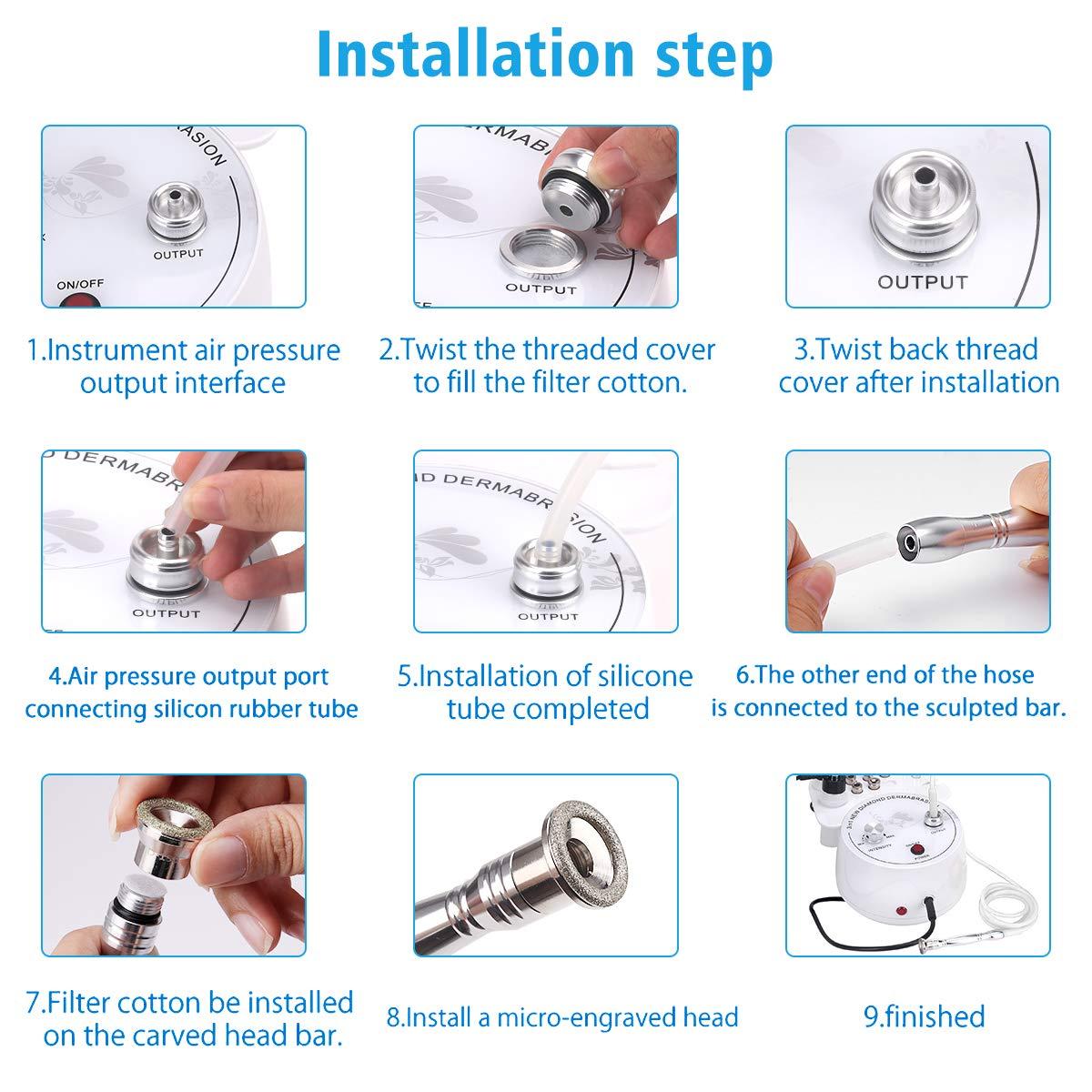 Beauty Star 3 in 1 Microdermabrasion Machine, Beauty Star Professional Diamond Dermabrasion Facial Devices at Home