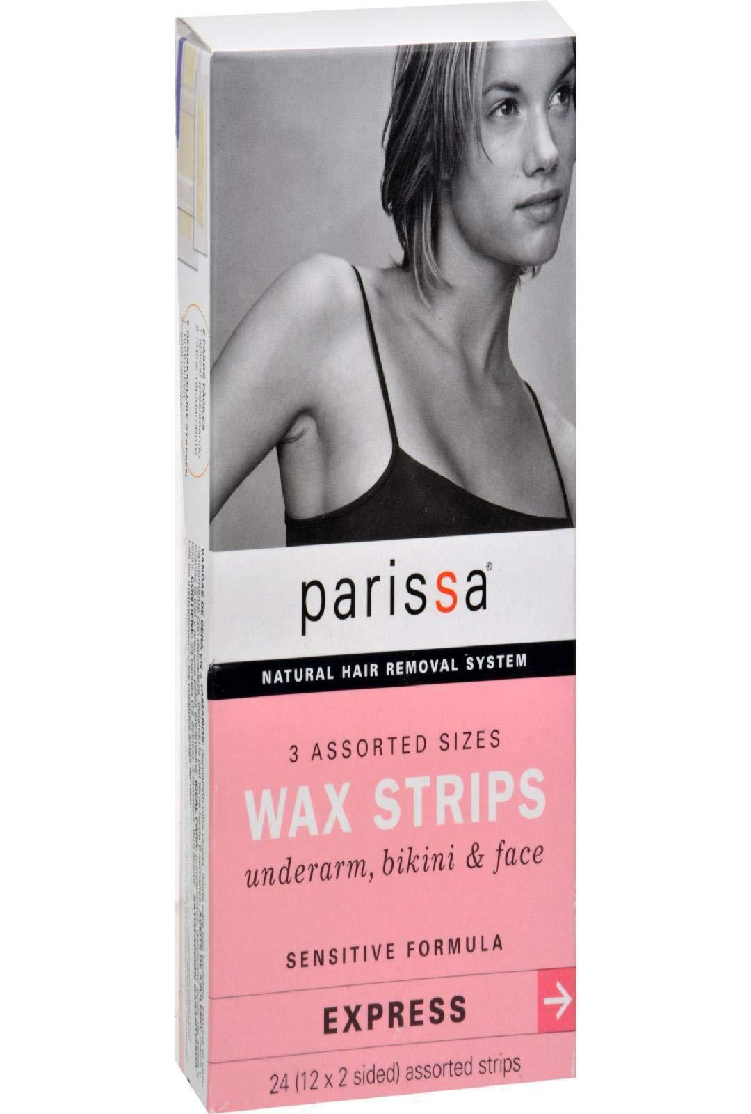 Parissa Parissa Wax Strips Sensitive Assorted Sizes, 24 count