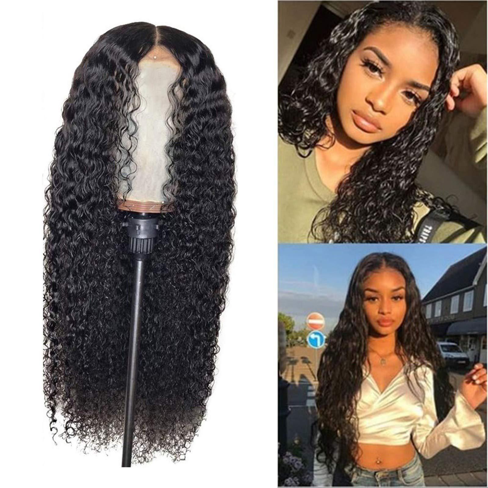 NinthAvenue Basics Deep Wave Lace Front Wigs Human Hair Lace Closure Wigs for Black Women Wet and Wavy Lace Frontal Wigs Glueless Wigs (0925B-Red, One Size)