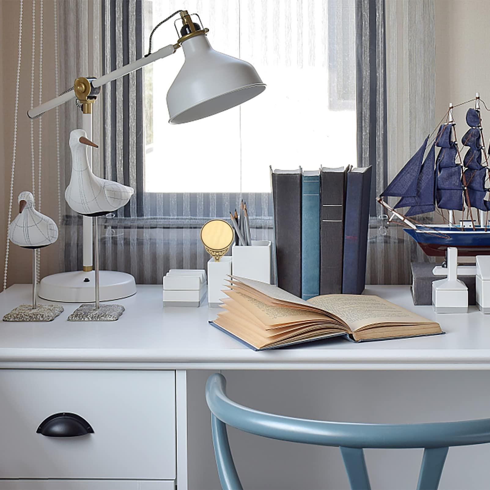 ORFOFE ORFOFE Evil Exorcism Ornament Feng Shui Mirror Handheld Bagua Mirror Sturdy Copper Fall Design