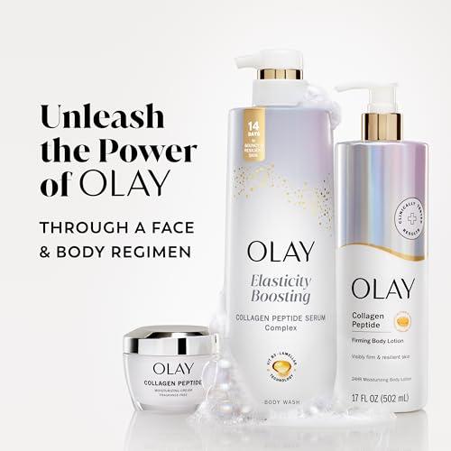 Olay Olay Body Wash Cleansing & Firming for Women with Collagen and Vitamin B3, 20 fl oz (Pack of 4)