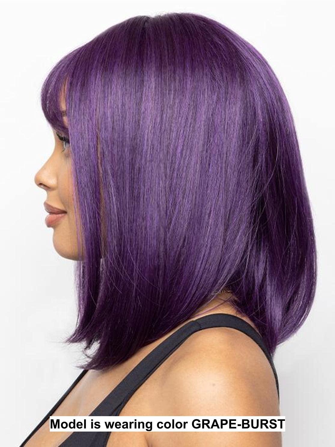 Rene of Paris & Christy's Wigs Bundle - 3 Items: Mod Sleek by Rene Paris, Christy\'s Wigs Q & A Booklet & Wide Tooth Comb - Color: Lilac Cloud