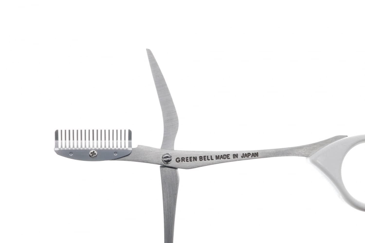 Seki EDGE Seki Edge Eyebrow Scissors Comb (SS-605) - Stainless Steel Eyebrow Trimmer Scissor Comb for Trimming Eye Brows, Beards, & Mustaches - for Men & Women - Made in Japan