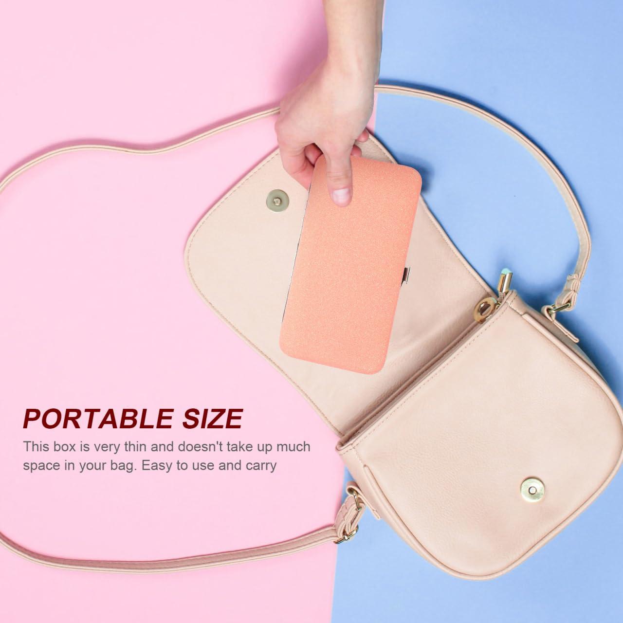 DOITOOL DOITOOL Box Tweezers Storage Bag Eyelash Holder Lashes Tweezers Travel Case Eyelash Container Lash Containers Lash Tweezers Eyelash Extension Tweezers Organizer Makeup Tools Make up Pink