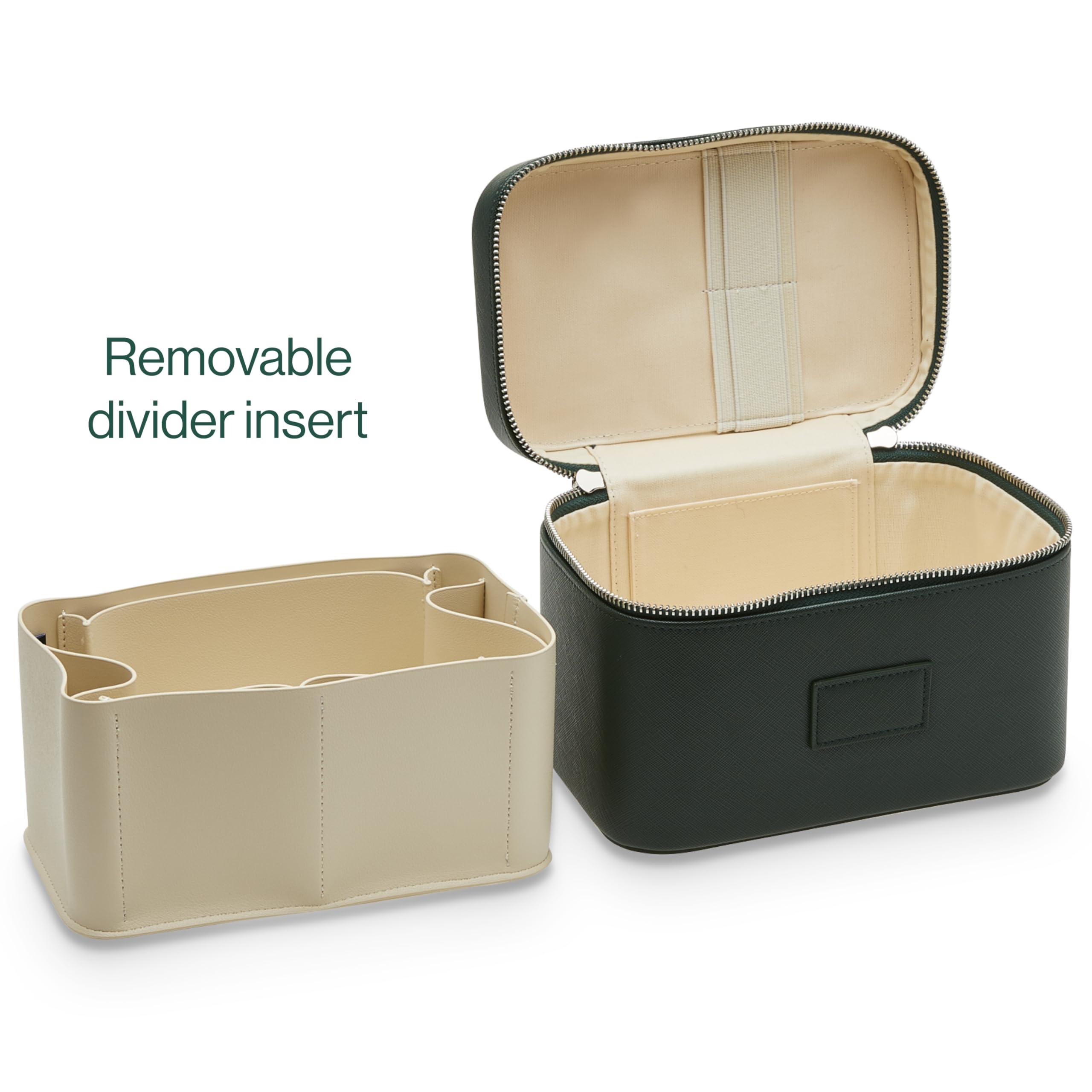 ETOILE ETOILE - Mini Vanity Case Forest - Stylish Travel Makeup Bag Organizer With Removable Dividers