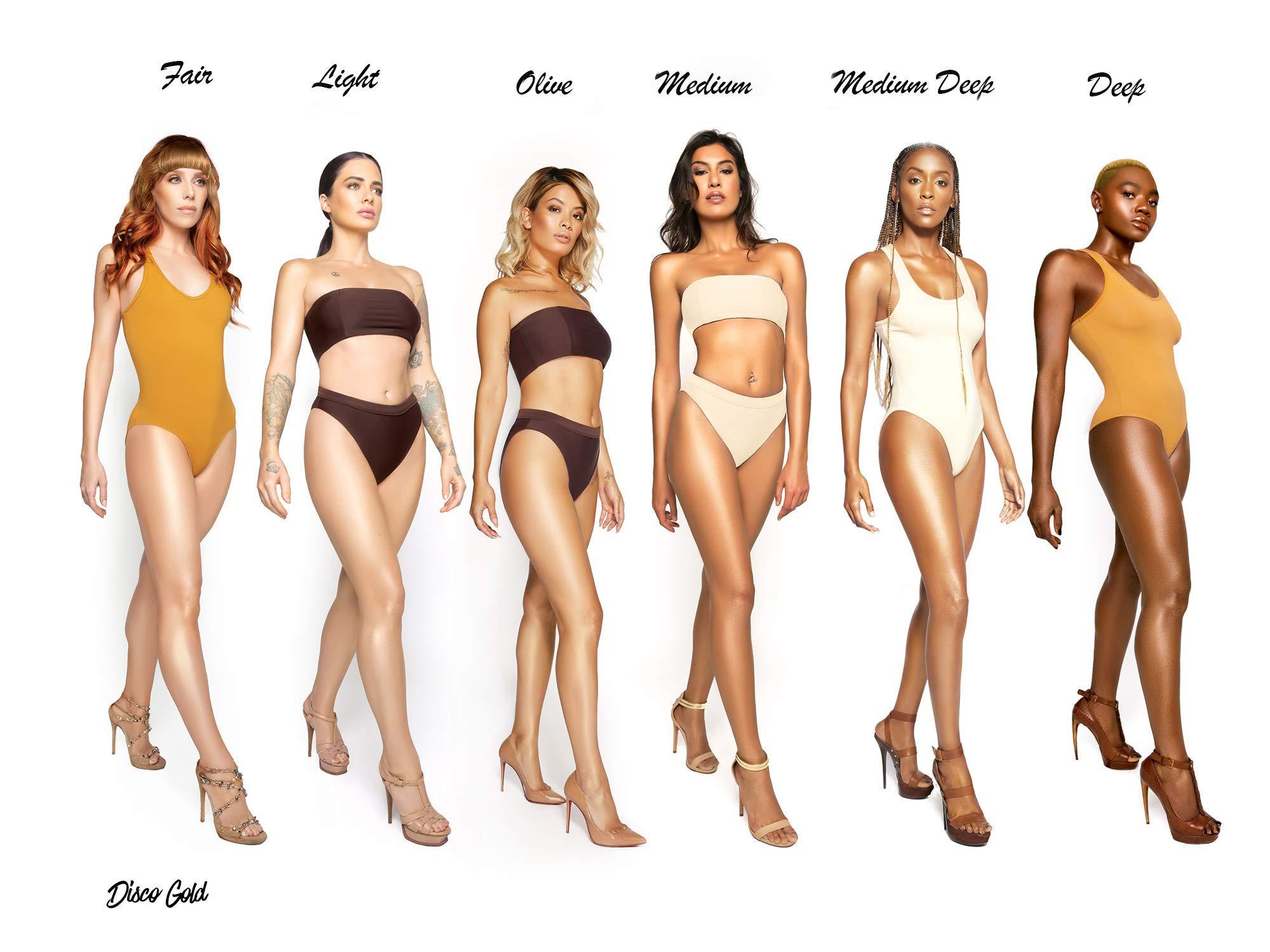 Melanie Mills Hollywood Melanie Mills Hollywood Gleam Body Radiance All In One Makeup, Moisturizer & Glow For Face & Body - Disco Gold, Mini 1 fl.oz.