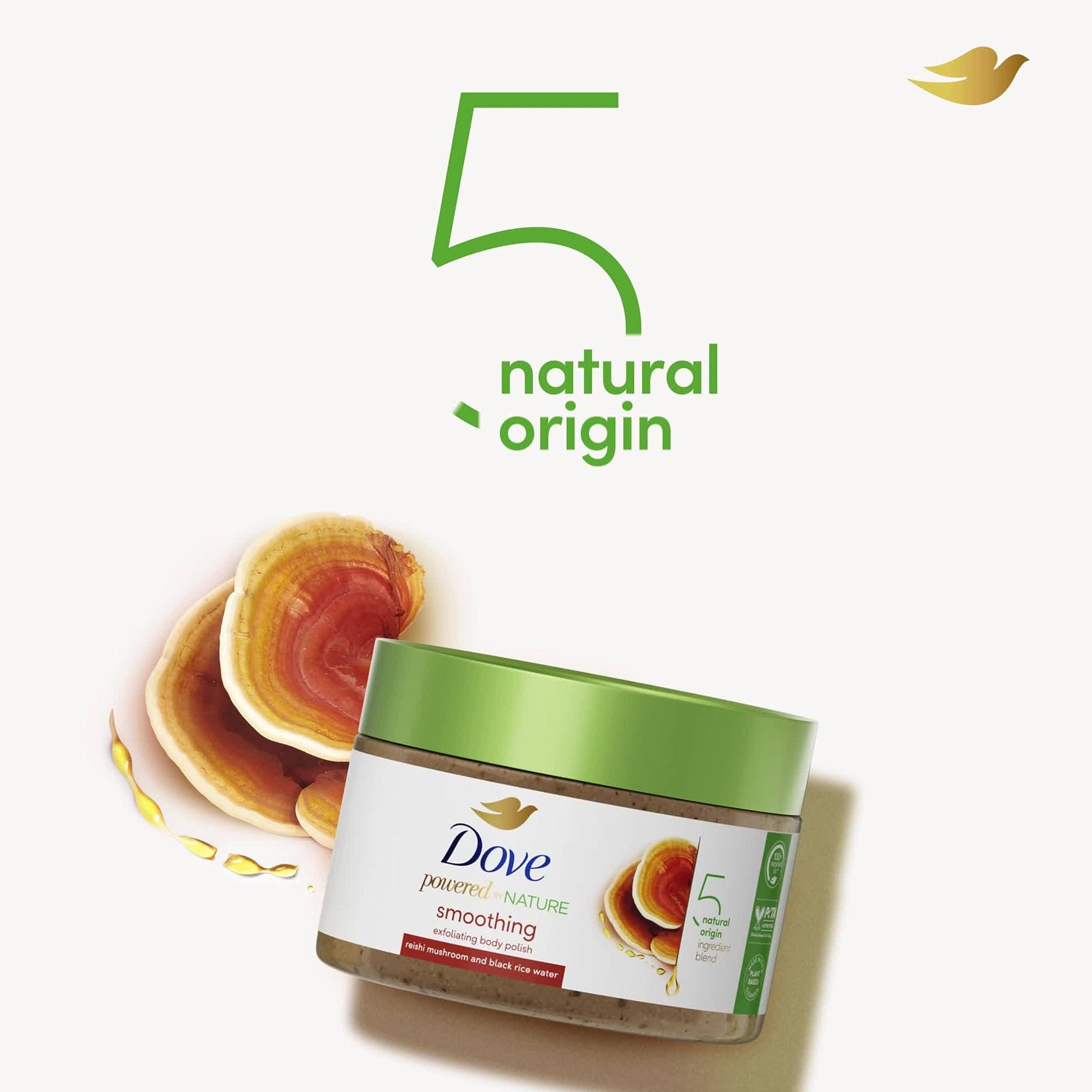 Dove Dove Powered By Nature Smoothing Body Polish Exfoliating With 5 Natural Origin Ingredient Blend For Skin Care 10.5 oz (Pack of 1)
