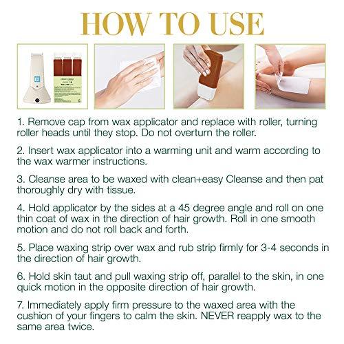 Clean + Easy Clean & Easy Vit E Roll-On Wax 6-pack Large Vitamin E, Net Wt. 16.8 oz