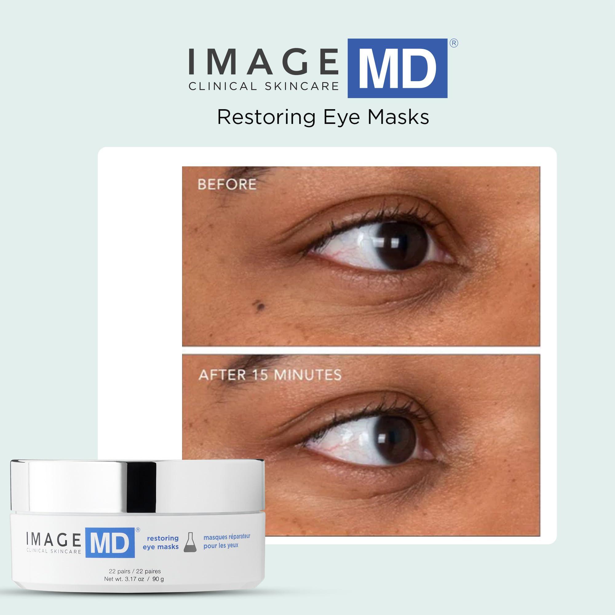 IMAGE Skincare IMAGE Skincare, IMAGE MD Restoring Eye Masks, Made with Cooling Hydrogel to Rapidly Refresh, Firm, Restore, & Soothe Tired Eyes, 22 Count
