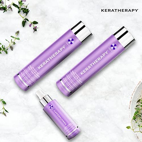 KERATHERAPY KERATHERAPY Keratin Infused Totally Blonde Violet Toning Shampoo, 10.1 fl. oz, 300 ml - Violet Shampoo for Blonde Color Treated Hair, Brassy, Silver, & Highlighted - Sulfate & Paraben Free