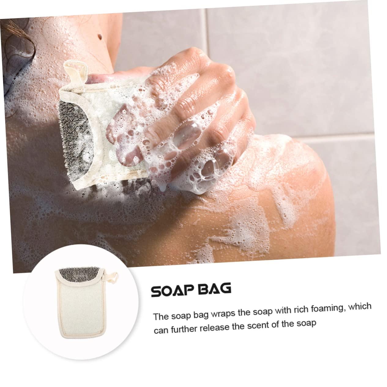 AUTSUPPL AUTSUPPL 5pcs Soap Bag Net Facial Er Exfoliating Mesh Soap Net Pouch Face Cleaning Foaming Net Cleansing Foaming Net Dry Fast Easy to Hang