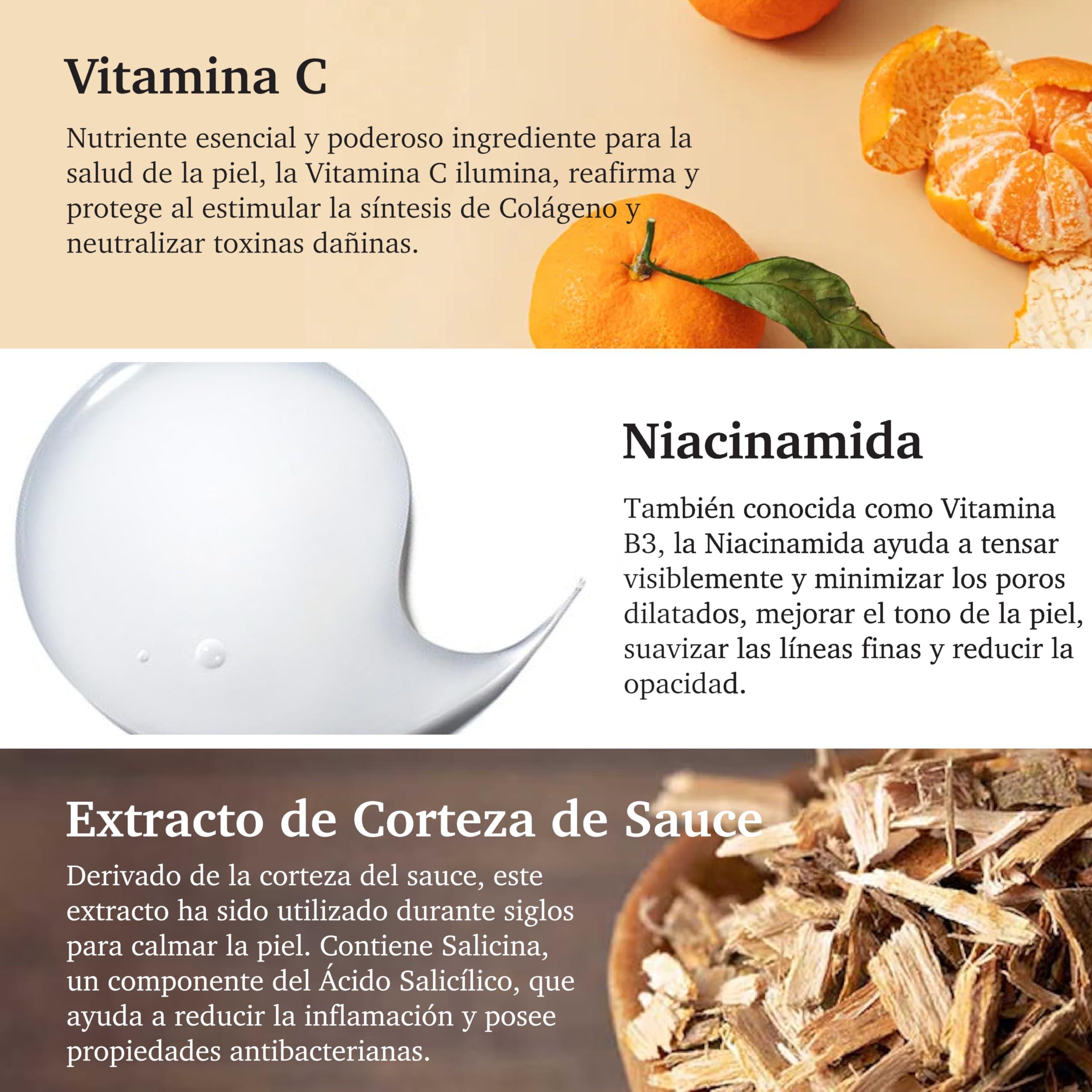 Purifect by Symphony Beauty Purifect Natural Vitamin C Vegan Facial Serum - Enhances Skin Radiance, Hydration, and Firmness with Niacinamide & Vitamin E, 30ml (Made in the USA)