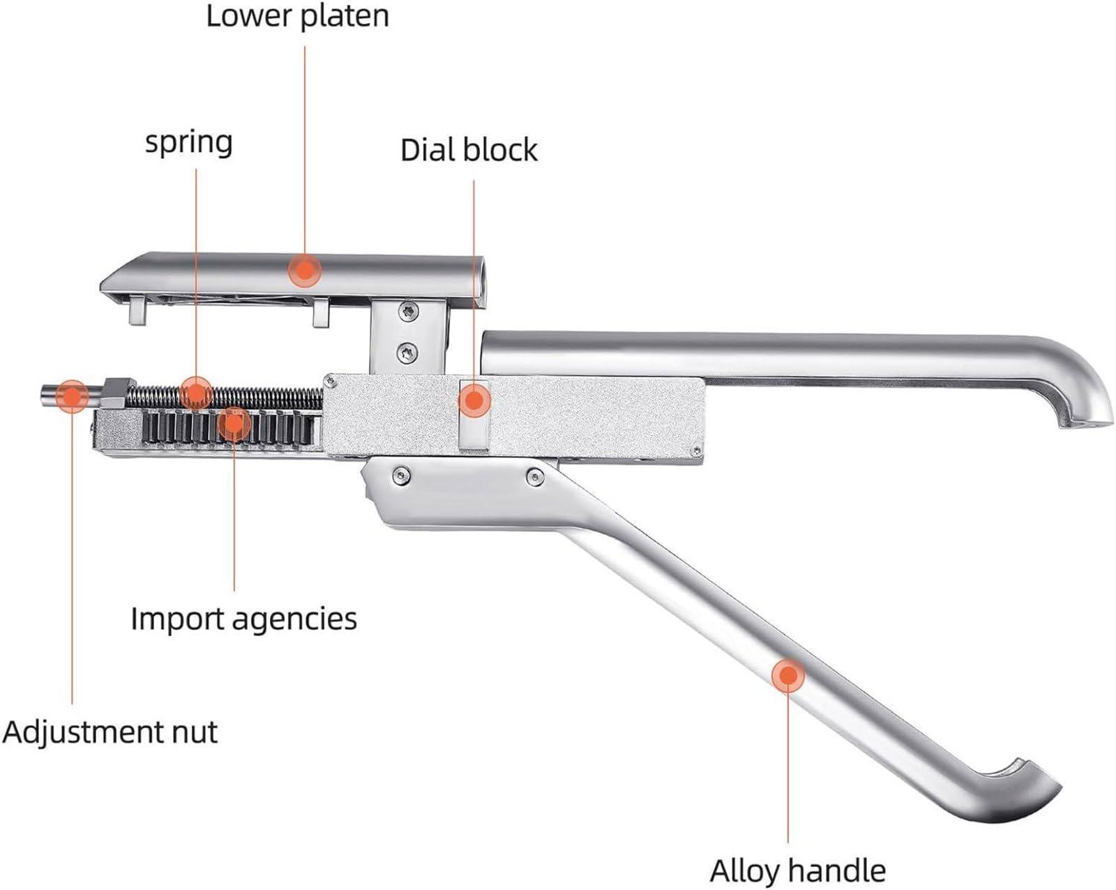 ZXSYYDS Hair Extensions Machine Kit,First Generation Of 6D Hair Extension Machine Silver Version/10-Pin Hair Extension Gun For Salons Human Hair, Easy To Use