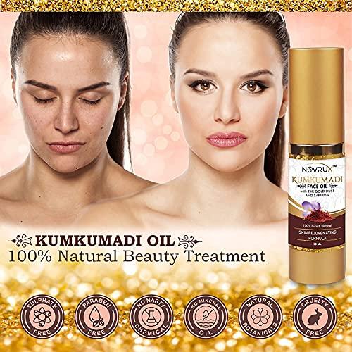 RUP RUP Novrux Kumkumadi Tailam for Face | Ayurvedic Beauty Night Serum | Pure Facial Oil | Kumkumadi Oil with Pure Saffron for Radiance Glowing Skin Enriched with Natural Herbal Extracts - 30 ml
