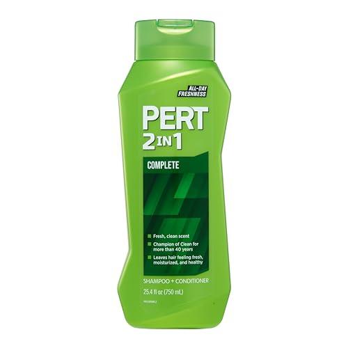 PERT PLUS PERT 2 in 1 Complete Clean Shampoo and Conditioner - Mens Shampoo for Daily Use - Hair Conditioner for Men - Removes Dirt, Oil, and Build Up - 25.4 oz
