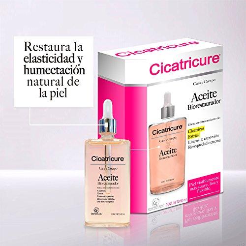 CICATRICURE Face and Body Cicatricure Oil Biorestaurador, 60ml – Body Firming and Anti-Cellulite Oil – Targets Aged Skin, Scars and Stretch Marks